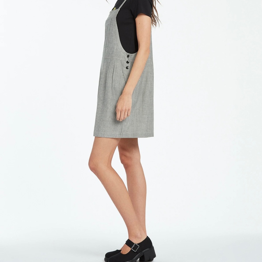 Volcom Stripes Pinafore Dress Size Medium.  New with tags.